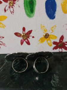 Floral Silver Rings
