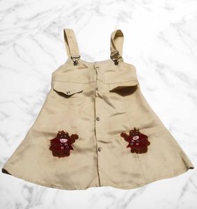Cute Bear Applique Tunic Dress