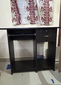 Dark Wood Computer Desk