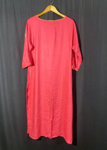 Vishudh Coral Kurti  (Woman)