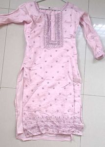 Elegant pink and wine Kurta Set