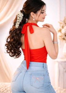 Red Halter Mini Dress