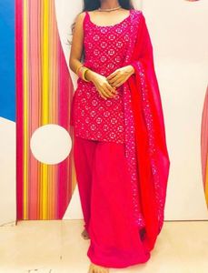 Pink Sharara Dress