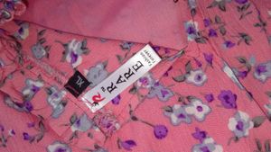 Flower Print Pink Top
