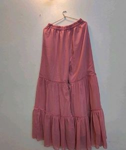 Pink Sequin Embellished Sharara Dress
