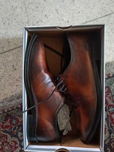 Genuine Leather Patina Wholecut Oxford Sho