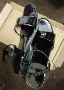 Black Ankle Strap Wedges