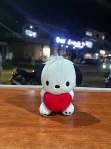 Authentic Pochacco Plush with Heart