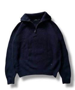 Navy Blue Knit Sweater