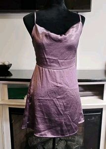 I. SEXY SATIN MINI DRESS