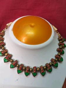 Handmade Terracotta Green Palakka Mala