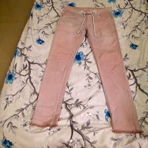 Pink Casual Pants