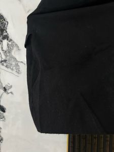 Black Skirt with Gold Buttons