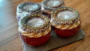 Clay Wax Filled Matki Diya