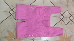 Pink Jegging And Brown Jeans
