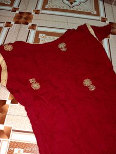 Beautiful Anarkali Kurti With Attached Jacket