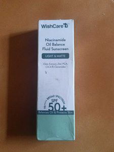 Wishcare Niacinamide Oil Balance Fluid Sunscreen