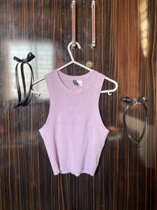 Rib-knit vest top