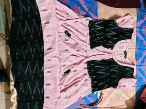 Pink & Black Ikat Nightgown