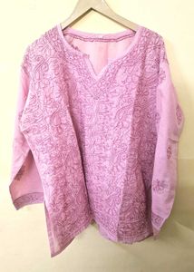 100% Cotton Lucknowi Short Kurta!