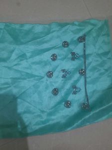 Blue Embroidered Lehenga