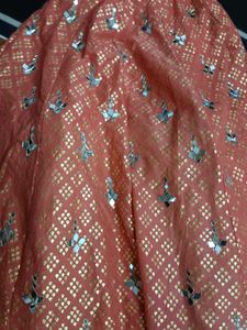 Elegant Mirror Work Ethnic Gown