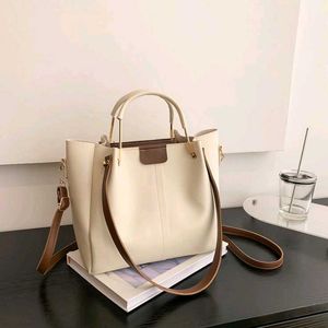 Elegant White Tote Bag
