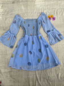 Blue Polka Dot Dress