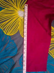 Hot Pink Casual Pant And Kurta Set