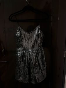 H&M Black Shine Jumpsuit