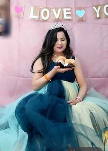 colour full Elegant Party Gown