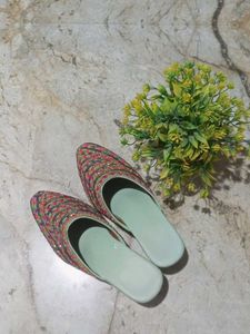 Embroidered Flats &amp; Sandals