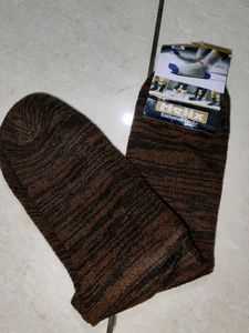 Brown Striped Socks