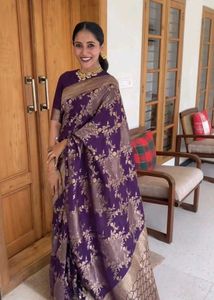 New women banarasi soft silk saree