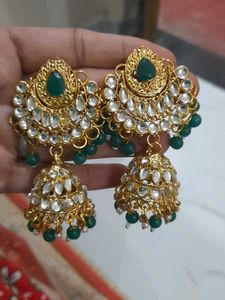 Green Heavy Earings