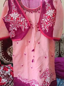 Elegant Ethnic Salwar Suit with coat