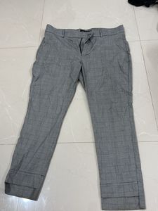Grey Checked Pants