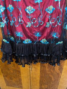 Floral Embroidered Skirt