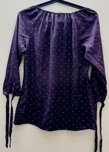 Purple Peasant Top