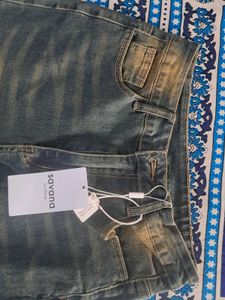 Embroidered Flare Leg Jeans