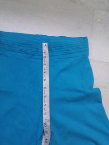 Blue Flare Leg Pants
