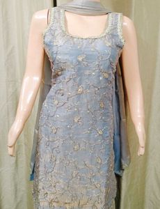 Elegant Teal Kurta plazzo Set