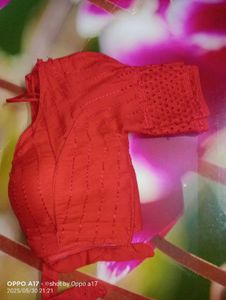 New cotton Saree, Blouse, 1 Brass Lota