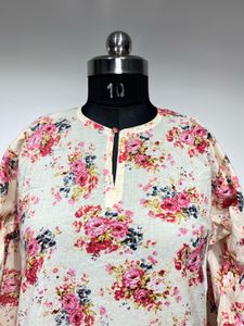 Floral Print Kurta