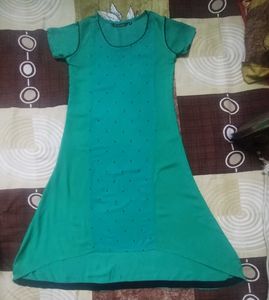 Sea Green A Line Kurta For Women