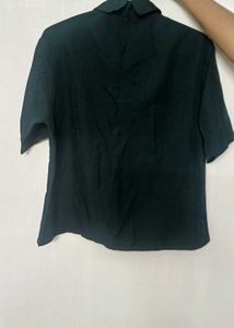 Combo : Green And Peach Crop Shirts