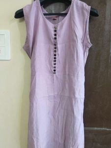 Elegant Lavender Sleeveless Kurta
