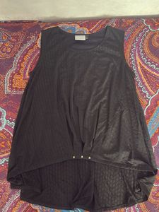 Sleeveless Black Top