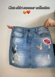 Trendy Denim Skirt