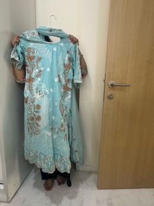 Maroon Embroidered Salwar Kameez